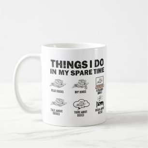 Sak I gör jag i min lediga Bokar Kaffemugg