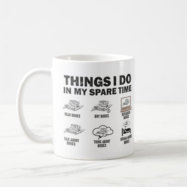 Sak I gör jag i min lediga Bokar Kaffemugg (Vänster)