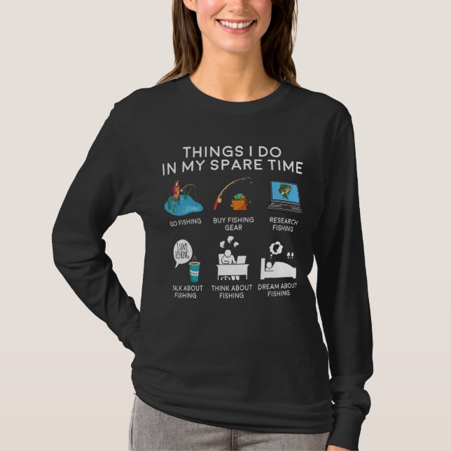 Sak I gör jag i min Manar Fiskare T Shirt (Framsida)