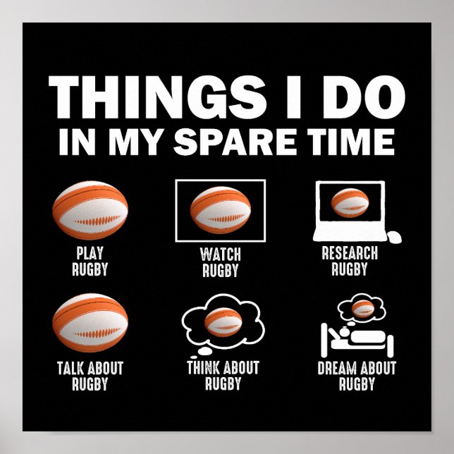 Sak I gör jag i min tidsrugby Poster (Framsidan)