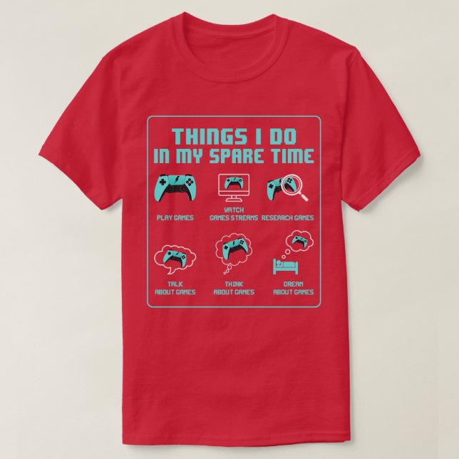 Sak I gör jag på min fritid... T Shirt (Design framsida)