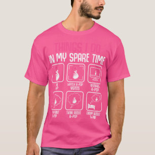 Sak I gör jag på min lediga tid Kpop Music Anime K T Shirt