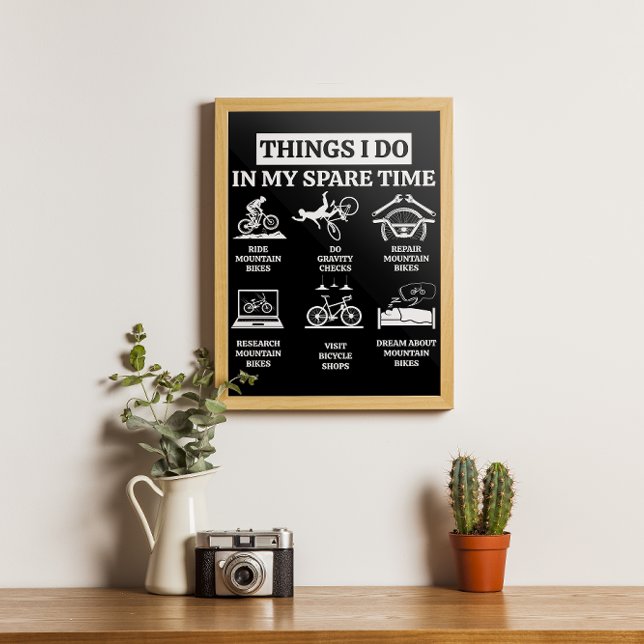 Sak I gör jag under min lediga tid - MTB Mountain  Poster (Skapare uppladdad)