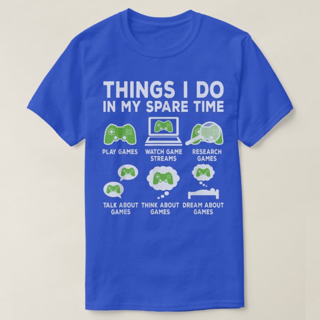 Sak I gör mitt fantastiska spel för bilduppspelnin T Shirt (Design framsida)