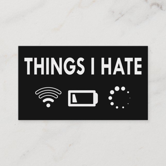 Sak I hatar Visitkort (Framsida)