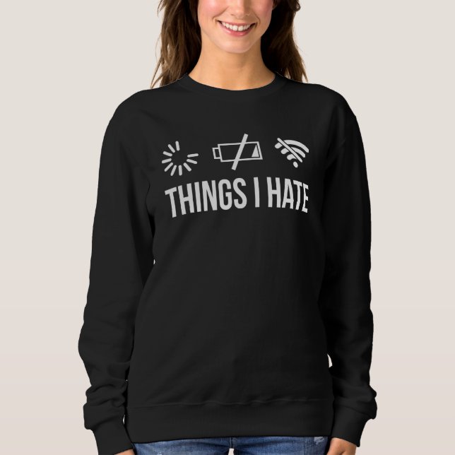 Sak I Hate Computer Programmer Gamer T Shirt (Framsida)