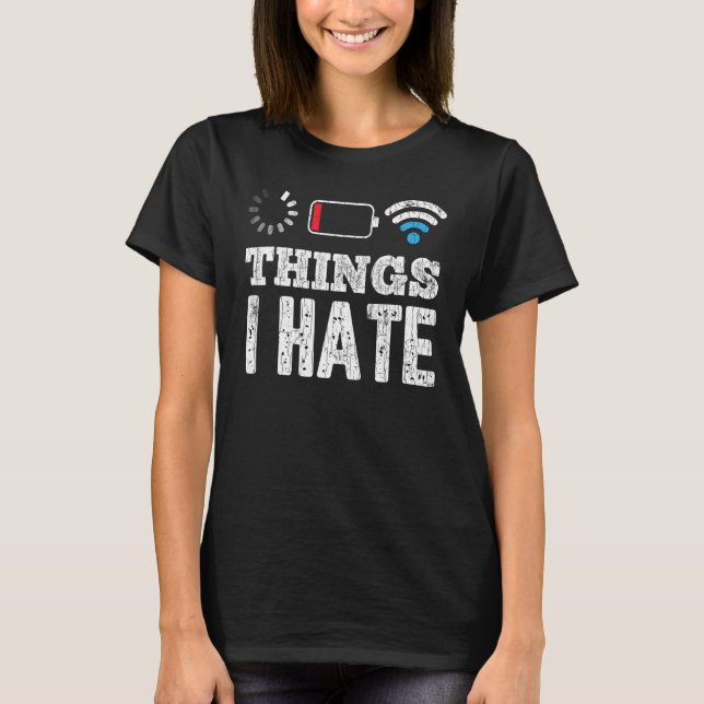 Sak I Hate Computer Programmer Programming Grap T Shirt (Framsida)