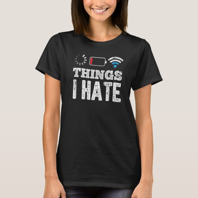 Sak I Hate Computer Programmer Programming Grap T Shirt (Framsida)