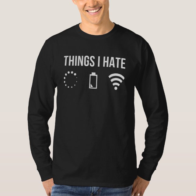Sak I Hate Programmer Coder Developer So T Shirt (Framsida)