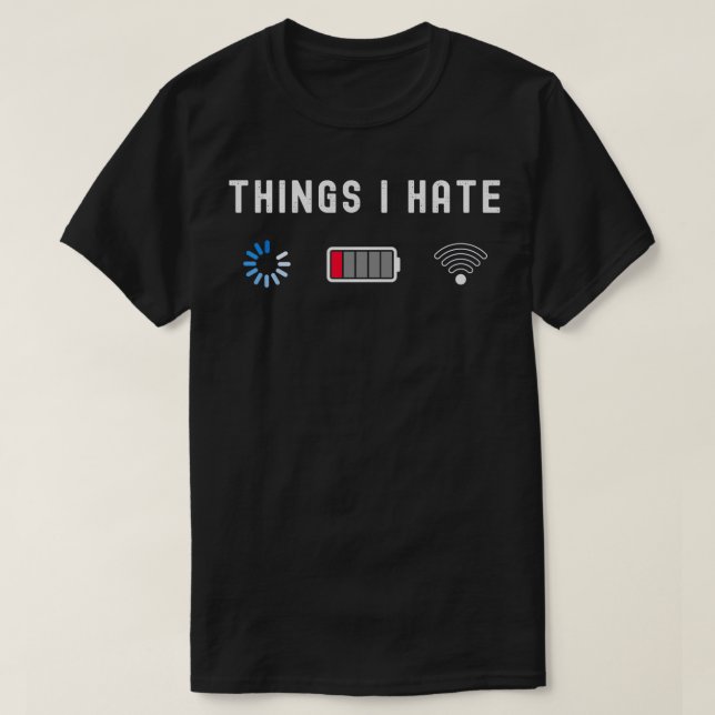 Sak I Hate Programmer Computer Nerd Funny Gift T Shirt (Design framsida)