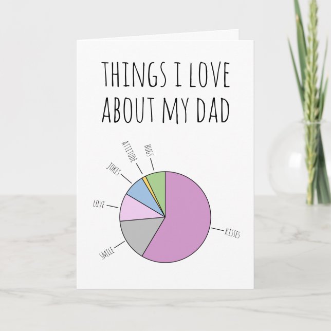 Sak I Kärlek om min Pappa fyllning i blankt Helgkort (Framsida)