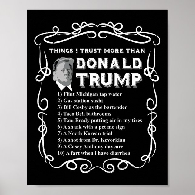 Sak I litar mer än Donald Trump Anti Potus V Poster (Framsidan)