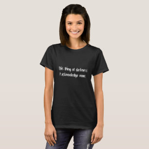 Sak i Mörkrets Joke Funny Shakespeare Shirt Tee Shirt