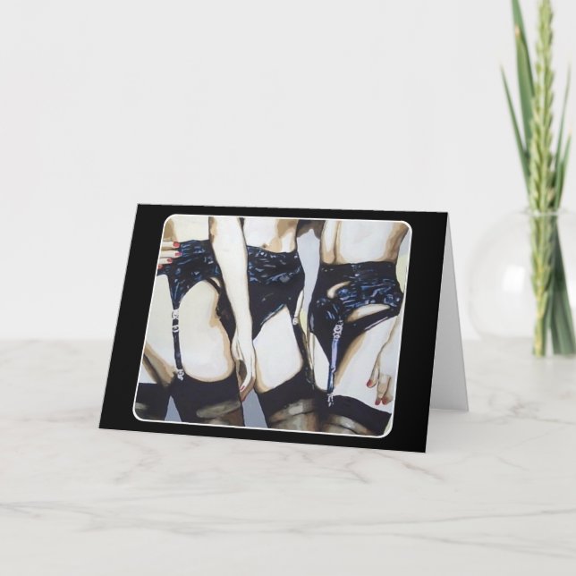 "Sak inträffar när Party Vind nedåt" Tack Kort (Framsida)