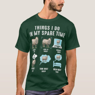 Sak jag gör i min lediga tid får lustigt får t shirt