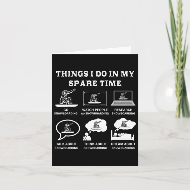 Sak jag gör i min lediga tid, snurrande kort (Framsida)