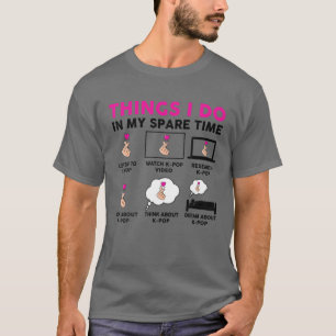 Sak jag gör i min lediga tid Tonåring Kpop Women G T Shirt