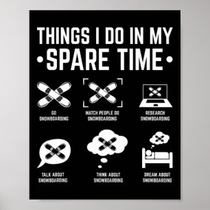 Sak jag gör i min skottidsnod poster