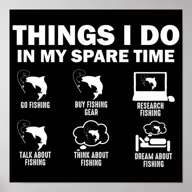 Sak jag gör inom mitt tidsbegränsade fiske poster (Framsidan)