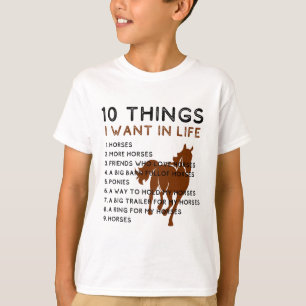 Sak jag vill ha i mitt liv hästar fler hästar t shirt