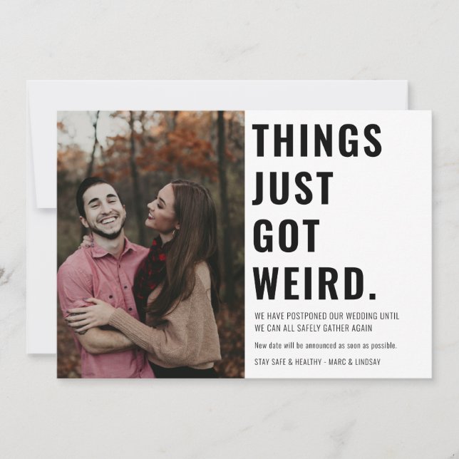 Sak Just Har Konstig Photo Ändra datum Spara Datumet (Framsida)