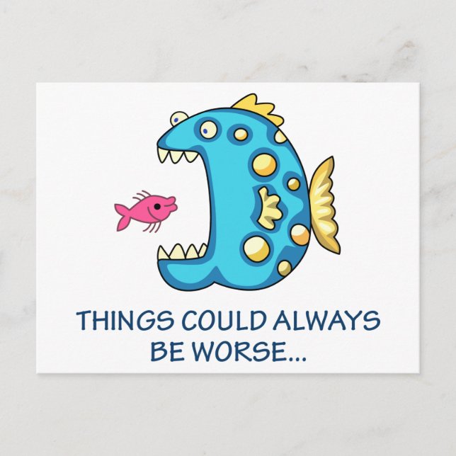 Sak kan vara värre vykort (Framsida)