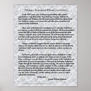 Sak lärde sig om samhällen poster