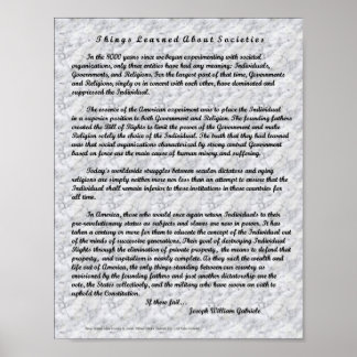 Sak lärde sig om samhällen poster