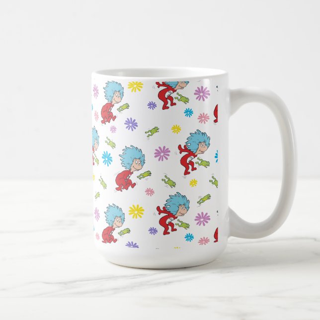 Sak One Sak 2 Hoppy Frog Sak Mönster Kaffemugg (Höger)