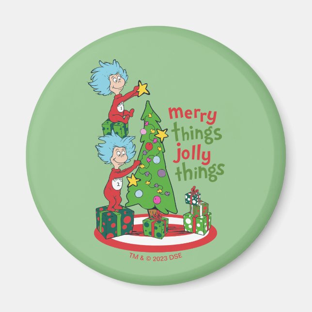 Sak One Sak 2 Merry Sak Jolly Sak Magnet (Framsidan)