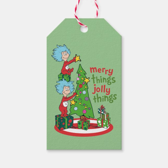 Sak One Sak 2 Merry Sak Jolly Sak Presentetikett (Framsidan)