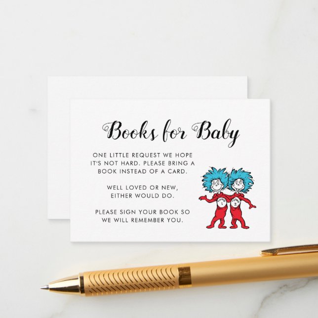 Sak One Sak 2 Twillingar Bok-begäran - infoga kort (Fram/Back In Situ)