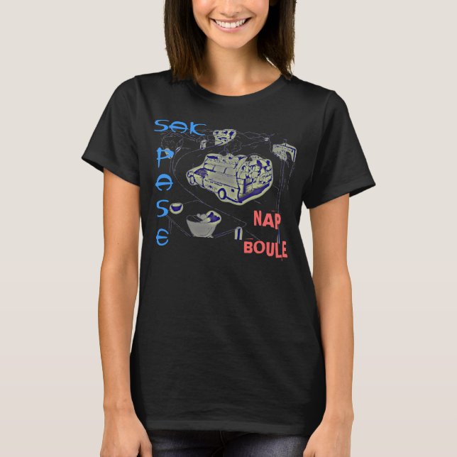 SAK PASE TA SIG EN TUPPLUR BOULE T-SHIRT (Framsida)