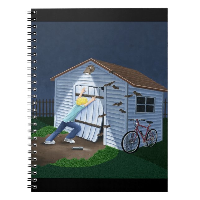 Sak som går i bump på natten anteckningsbok (Framsidan)