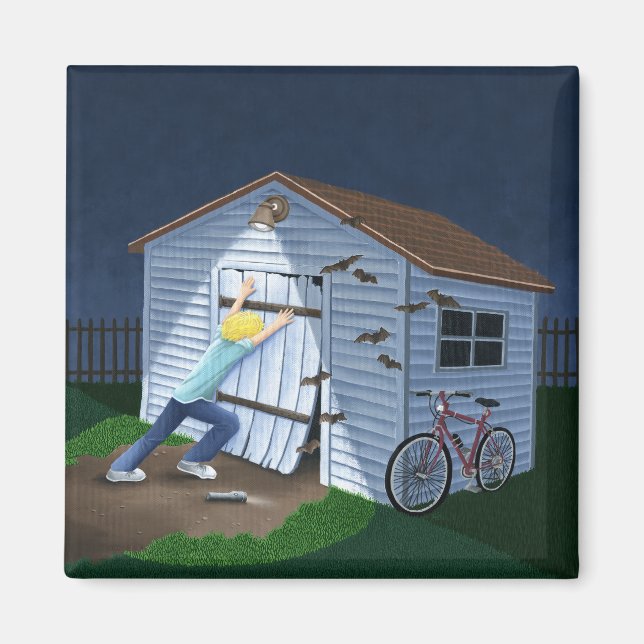 Sak som går i bump på natten magnet (Framsidan)