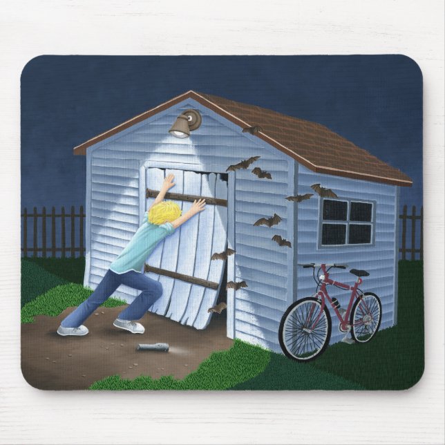 Sak som går i bump på natten musmatta (Framsidan)