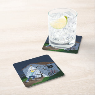 Sak som går i bump på natten underlägg papper kvadrat