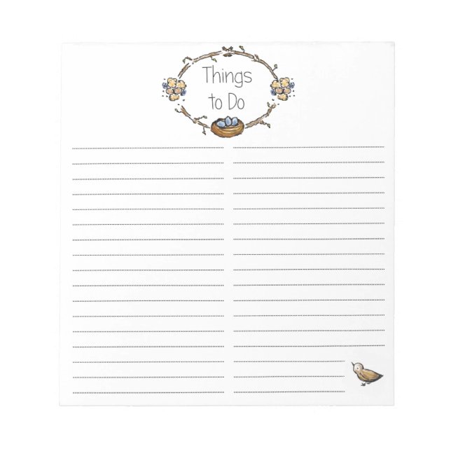 Sak to Do Anteckningsblock (Framsida)