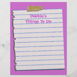 Sak To Do Letterhead Stationery