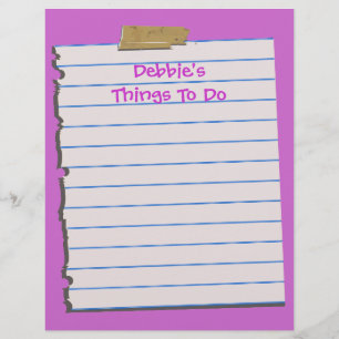 Sak To Do Letterhead Stationery