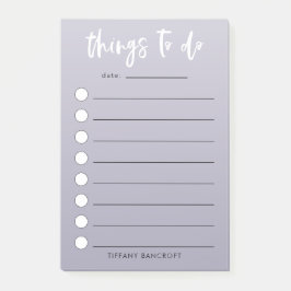 Sak To Do Modern Checklist Lila Ombre Post-it Block