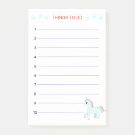Sak to Do & Unicorn Post-it Block