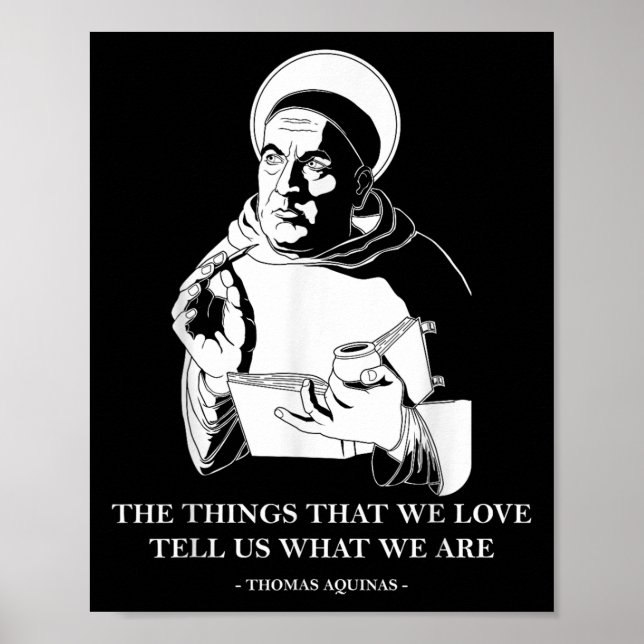 Sak Vi Kärlek filosofi citerar Thomas Aquinas Poster (Framsidan)
