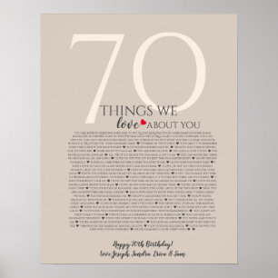  sak vi kärlek om dig 70, 60, 50, poster