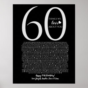 sak vi kärlek om dig 90,80 70, 60, 50, poster