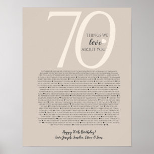 sak vi kärlek om dig 90,80 70, 60, 50, poster