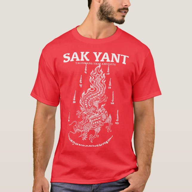 Sak Yant Drakon T Shirt (Framsida)