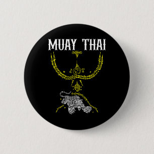 Sak Yant Muay Thai Kickboxning Tiger Tatuering Asi Knapp