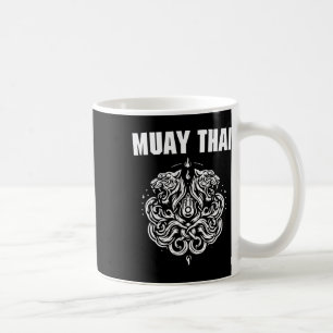 Sak Yant Muay Thai konst tatuering tvilling tiger  Kaffemugg