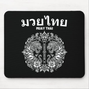 Sak Yant Muay Thai konst tatuering tvilling tiger Musmatta